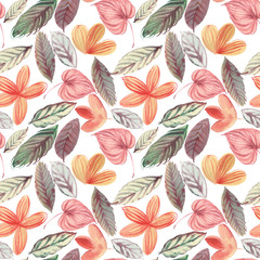 watercolor seamless floral pattern in high resolution for decor background cover texture textures printing textiles wallpaper books web design grass branches