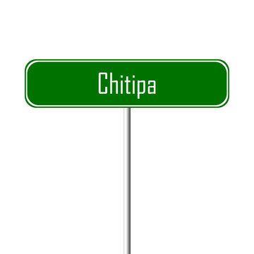 Chitipa Town sign - place-name sign