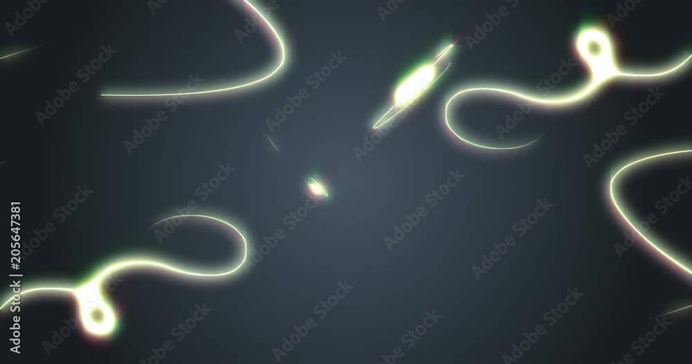 Poster abstract light rays background loop/ animation of abstract light rays glowing and arising randomly w