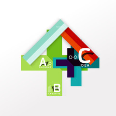 Infographic option banner