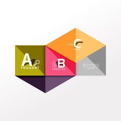 Infographic option banner