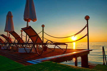 Fototapeta premium Sunrise Turkey Kemer Beach