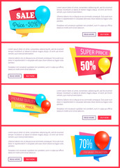 Special Discount Weekend Sale Best Balloons Label