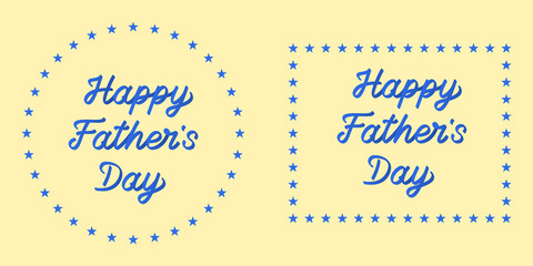 Lettering of Happy Father Day