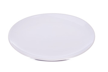 white plate isolated on white background