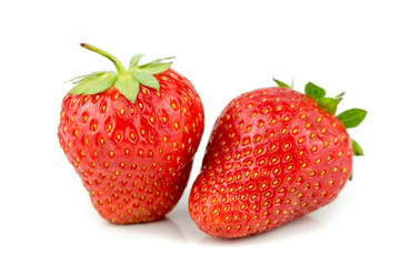 Fresh Strawberry Isolated on White Background