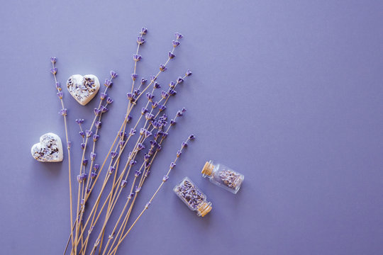 Dry lavender flowers