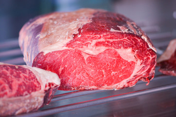 fresh meat close up view