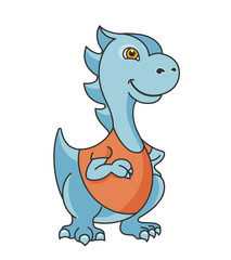 Cartoon dragon or dinosaur character