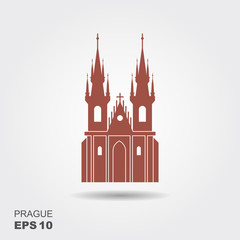 Obraz premium Church of Our Lady before Tyn - The symbol of Prague, Czech Republic