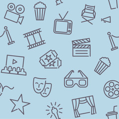 Cinema seamless background.
