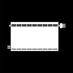 Central Heating Radiator icon, Heating radiator icon on dark background