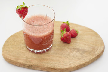 fresh strawberry juice