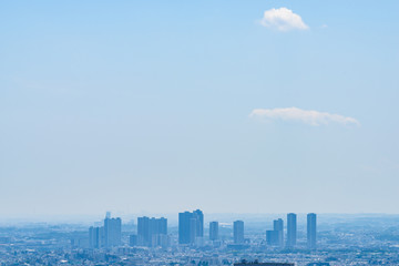 Naklejka premium 初夏の東京風景 Tokyo city skyline , Japan