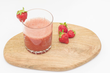 fresh strawberry juice