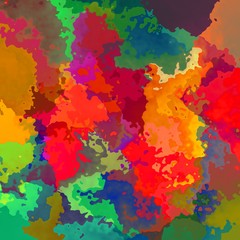 abstract stained pattern texture background vibrant variegated colors - modern painting art - watercolor effect