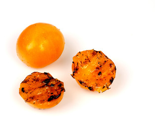 yellow grilled tomatoes