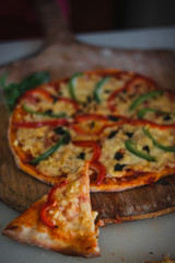 Pizza Italiana de chile morrón