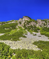 Fototapeta na wymiar Beautiful landscape in the high mountain