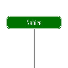 Nabire Town sign - place-name sign