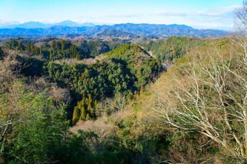 Fototapeta na wymiar 岡城からの景色