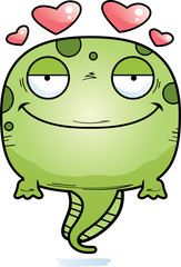 Cartoon Tadpole in Love