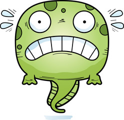 Scared Cartoon Tadpole