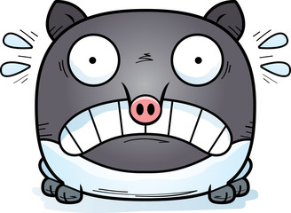 Scared Cartoon Tapir