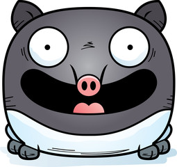 Smiling Cartoon Tapir