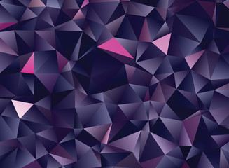 Vector low poly background. Creative abstract template with gradient. Triangular pattern for your design works.