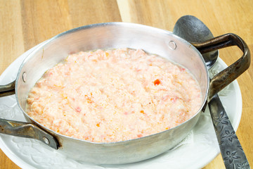 Scrambled eggs with tomatoes