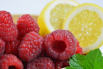 Raspberry and lemon