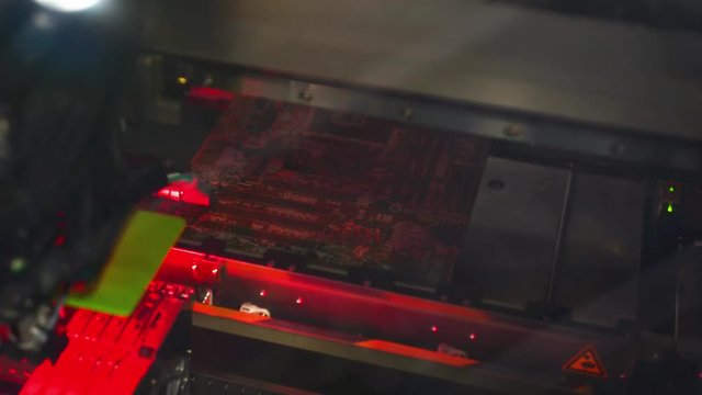 The work of the SMT machine.