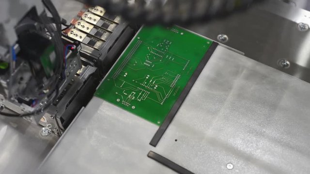 The work of the SMT machine.