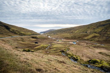 Fototapeta na wymiar Valley at Faroe Islands