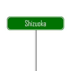 Shizuoka Town sign - place-name sign
