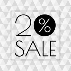 20% sale icon. Discount banner with 20 percent price off. Vector illustration.