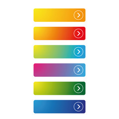 Obraz premium Colorful empty button set