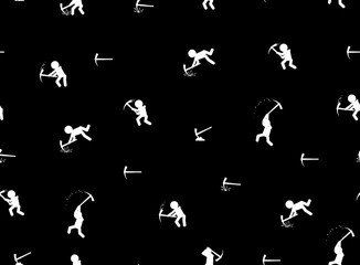 Mining White Black Pattern Texture