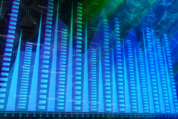 Finance, analytics and marketing concept