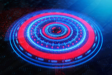 Obraz premium Future, innovation and futuristic concept