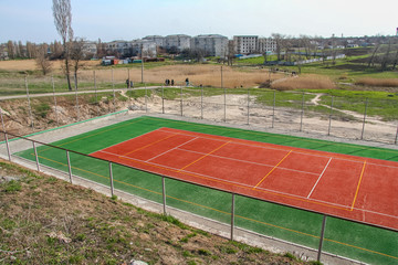 Fototapeta premium Country tennis court