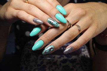 glamorous manicure of nails