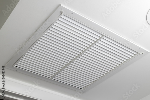 White Ceiling Air Filter Vent Grid One Large White Painted Metal