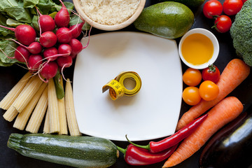 Organic food background