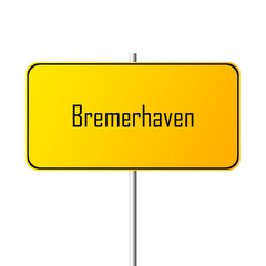 Bremerhaven Town sign - place-name sign