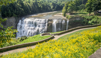 Letchworth State Park Middle Falls on the Genesee River