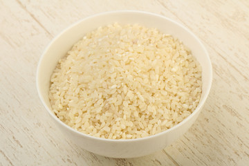 Raw rice heap