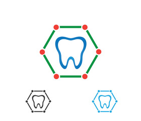 dental dentistry vector icon symbol logo design