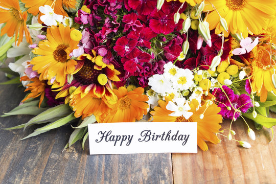 Happy Birthday Flowers Images – Browse 377,614 Stock Photos, Vectors, and  Video